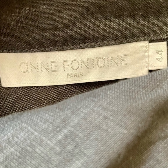 Vintage Y2K Anne Fontaine Linen Ruffle Blouse - Picture 6 of 6